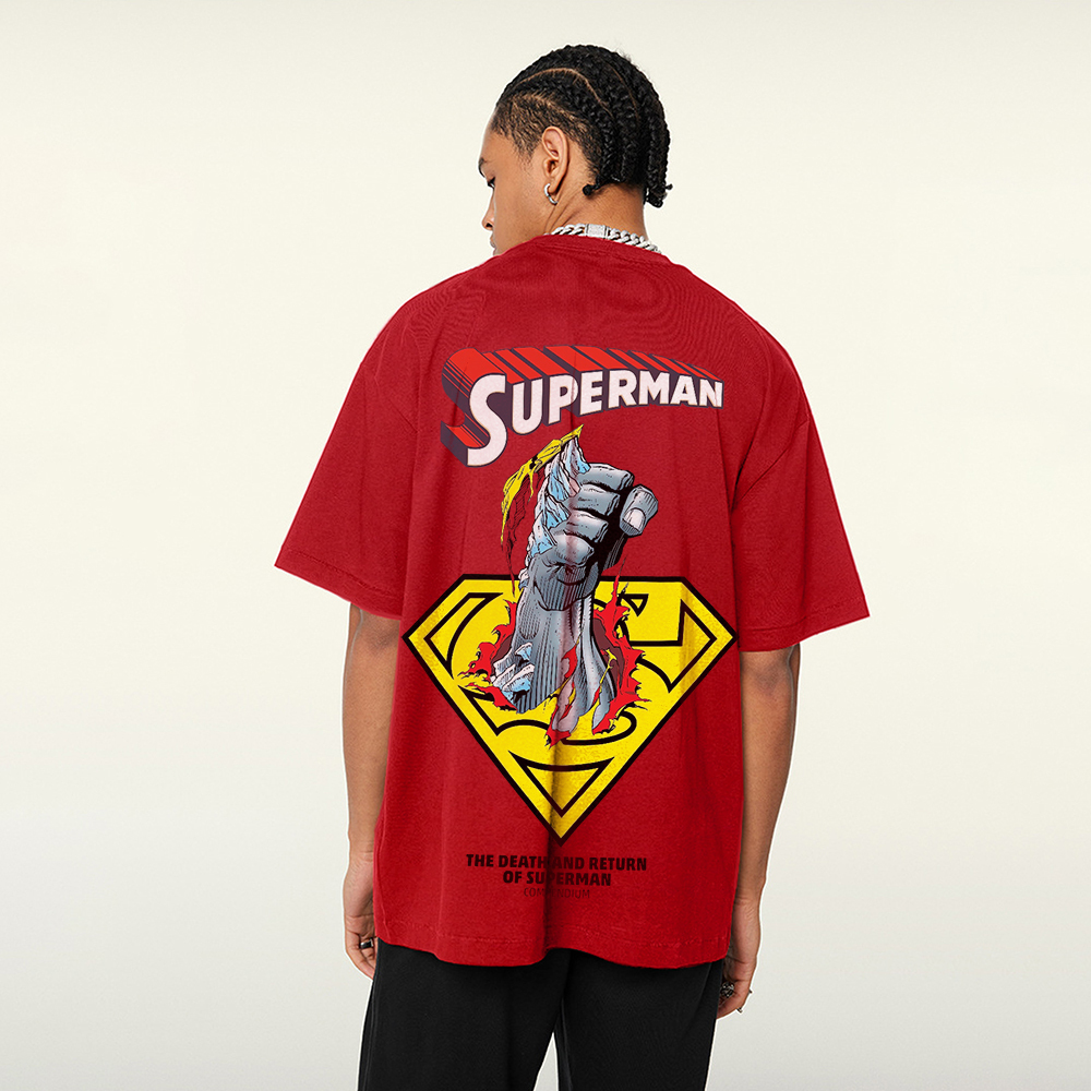 Superman Movie IP Pattern Men's Casual T-shirt