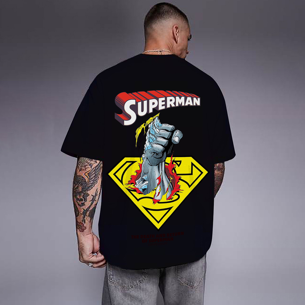Superman Movie IP Pattern Men's Casual T-shirt