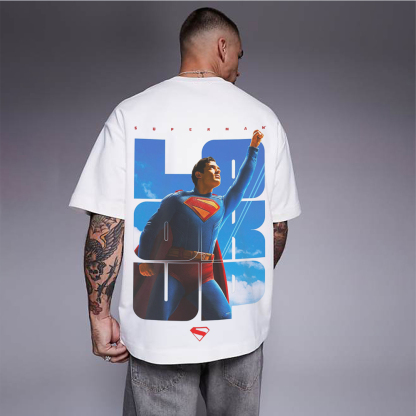 Superman Movie IP Pattern Men's Casual T-shirt