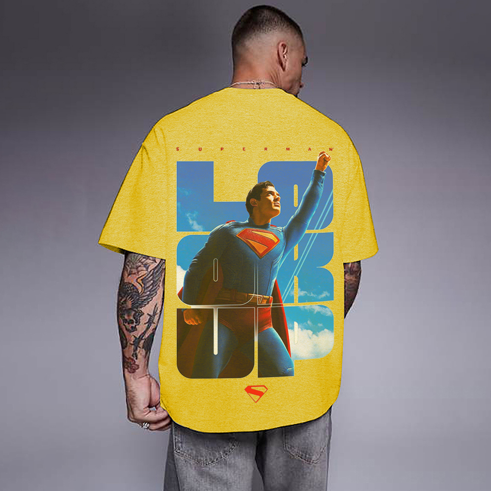 Superman Movie IP Pattern Men's Casual T-shirt