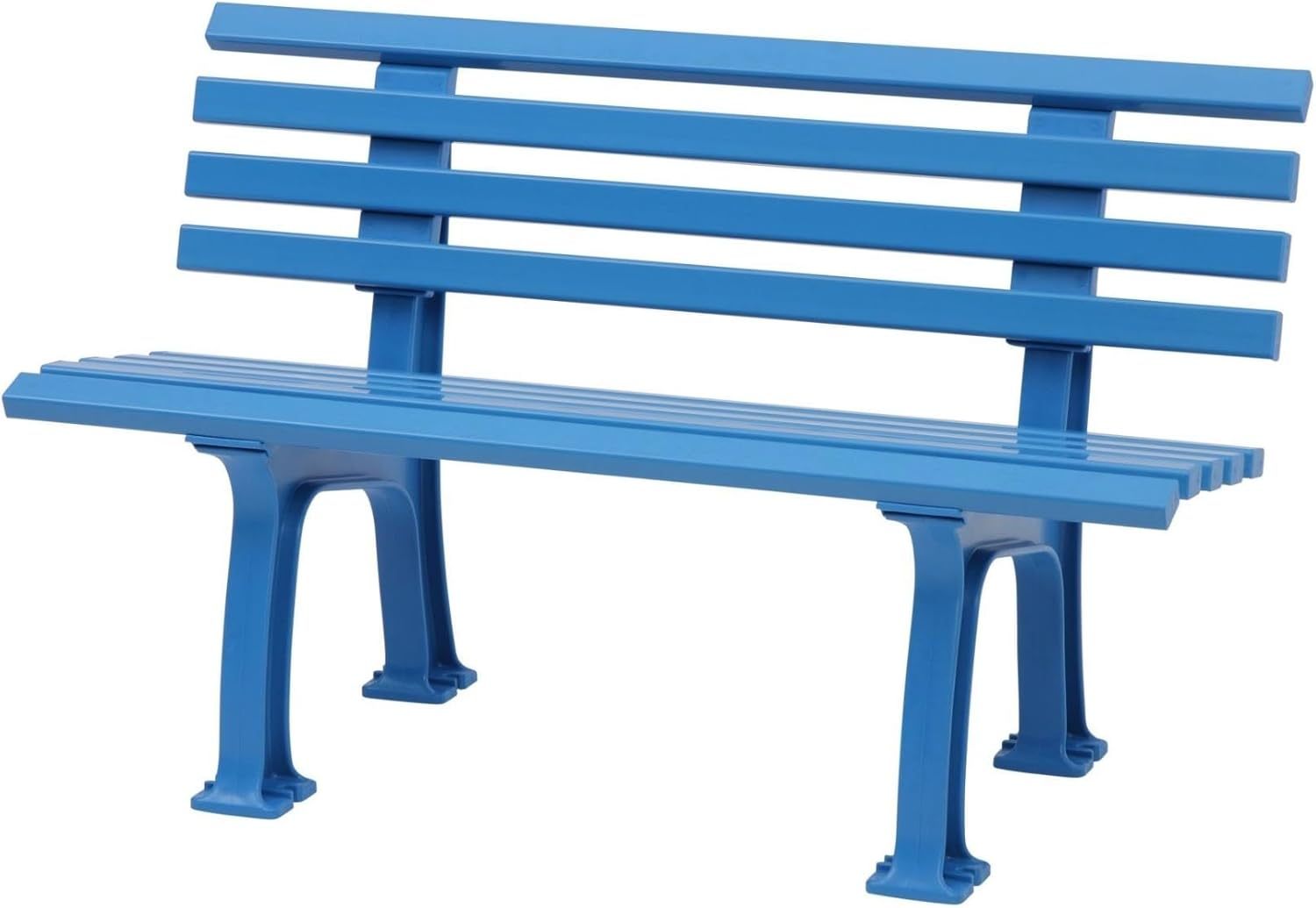 NEXAMARKET Gartenbank Antigua | 2-Sitzer | Himmelblau | HxBxT 74x120x54cm | Witterungs- & UV-beständiger Kunststoff | Parkbank Sitzbank Außenbereich Garten Balkon Terrasse