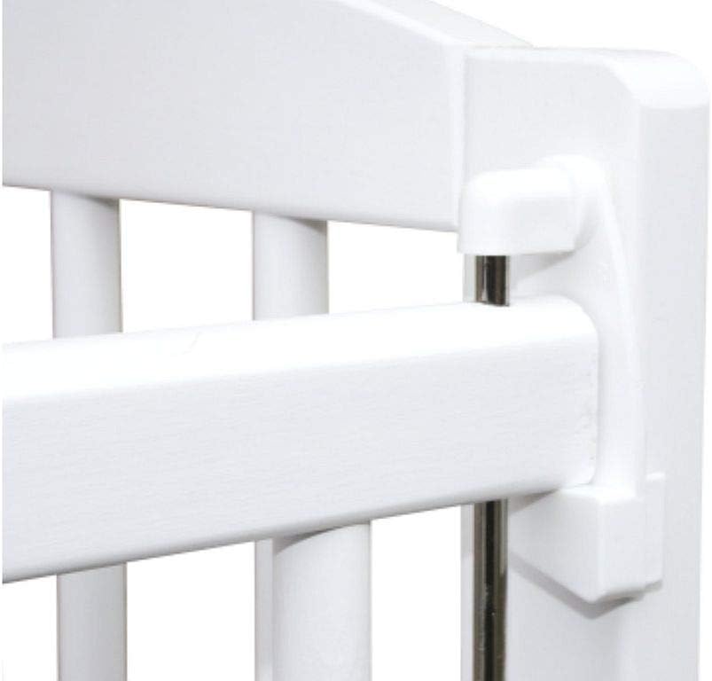 NEXAMARKET Kinderbett/Beistellbett/Babybett 2in1 120x60cm mit Matratze weiß