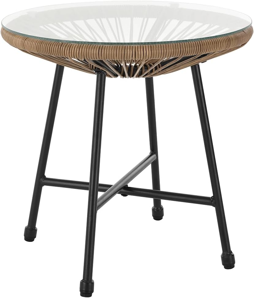 NEXAMARKET Bali Balkon-Möbel 3-TLG. Polyrattan Lounge-Set Balkon-Set Braun