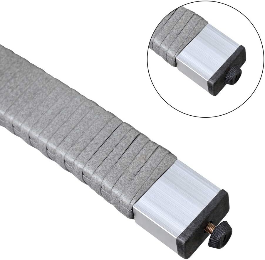 NEXAMARKET Gartenbank Wetterfest Polyrattan UV-beständig 320kg Belastbar Garten Terrasse Balkon Bank Balkonbank Gartenmöbel 122x58x87cm 2-Sitzer Grau