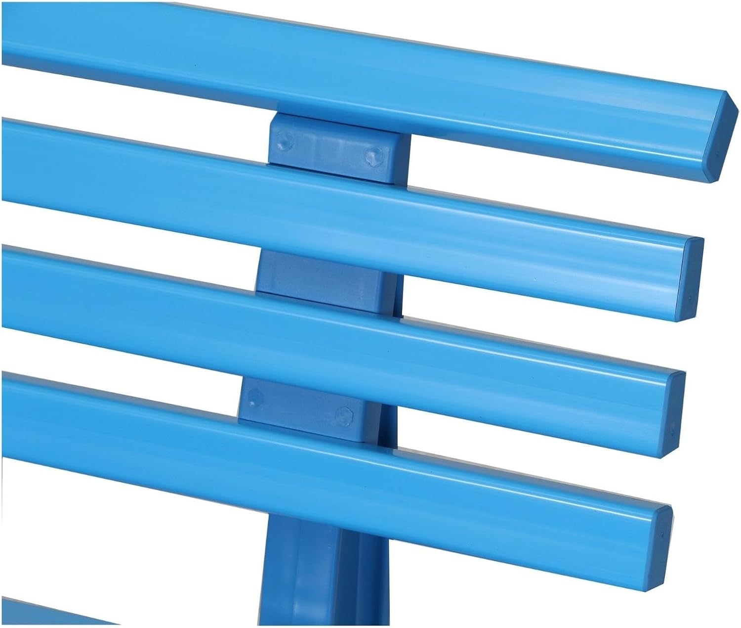 NEXAMARKET Gartenbank Antigua | 2-Sitzer | Himmelblau | HxBxT 74x120x54cm | Witterungs- & UV-beständiger Kunststoff | Parkbank Sitzbank Außenbereich Garten Balkon Terrasse