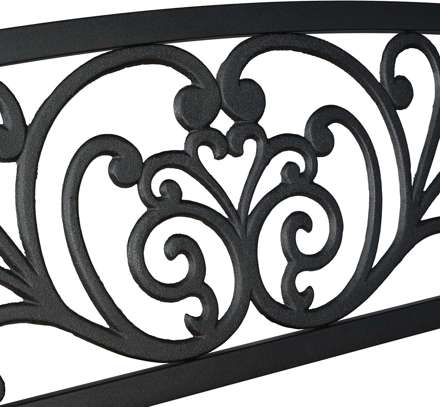 NEXAMARKET Gartenbank, 2-Sitzer, Balkon, Terrasse, Holz, Metall, rustikale Parkbank, HxBxT: 86,5x127x59 cm, braun/schwarz