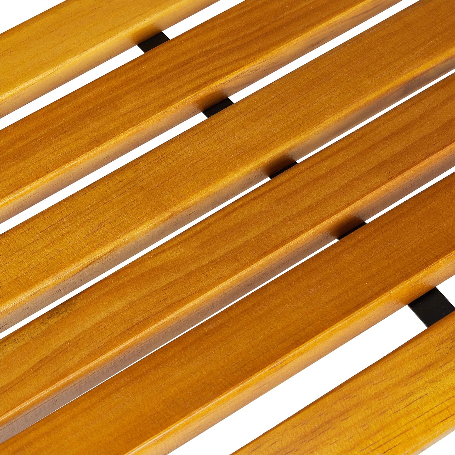 NEXAMARKET Gartenbank, 2-Sitzer, Balkon, Terrasse, Holz, Metall, rustikale Parkbank, HxBxT: 86,5x127x59 cm, braun/schwarz