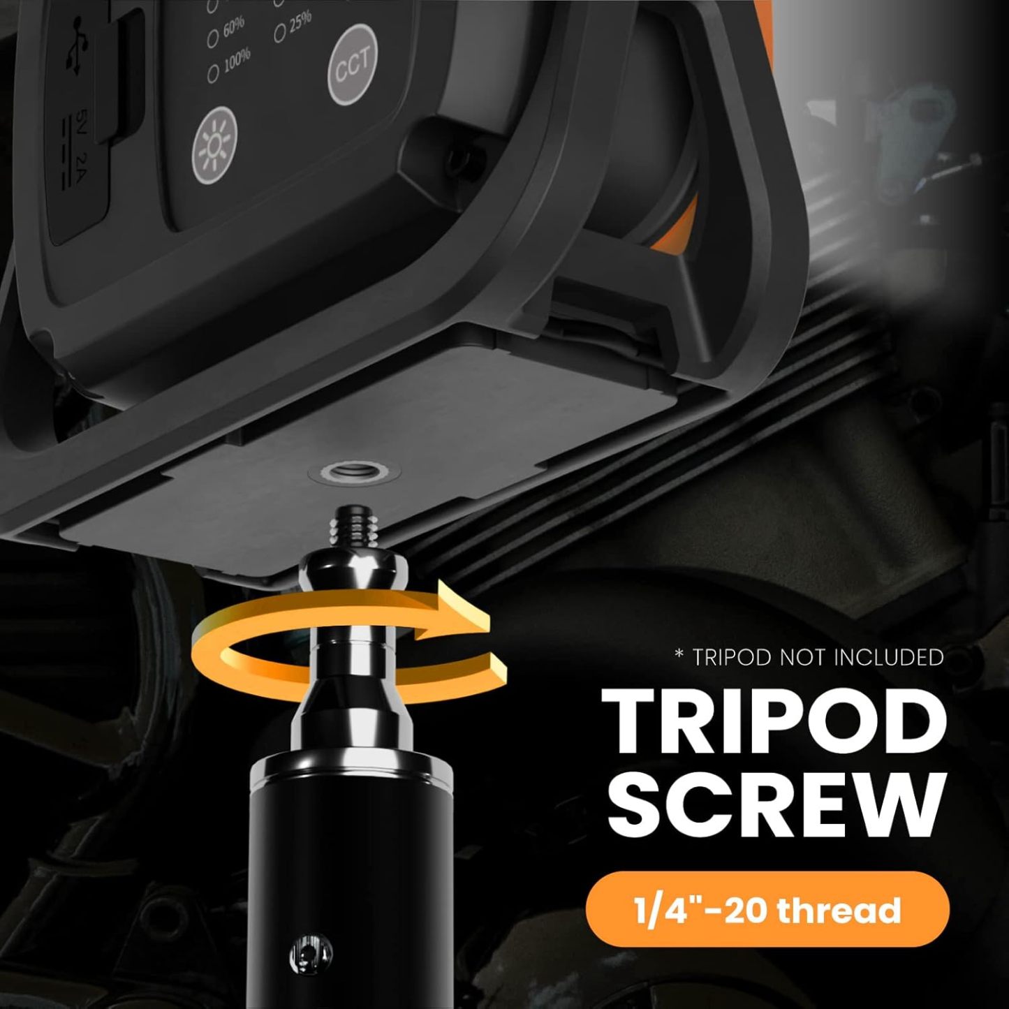 NEXAMARKET COB LED Akku Werkstatt Strahler Arbeitsleuchte Tragbar mit Magnet, 2200Lm Hohe Helligkeit Dimmbar, 8000mAh mit Powerbank Funktion, Lampe für Camping Baustelle Autowerkstätten