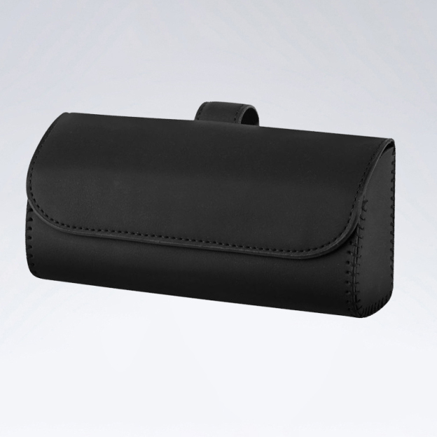 Car glasses case hanging sun visor car sunglasses storage bill card holder car leather glasses case