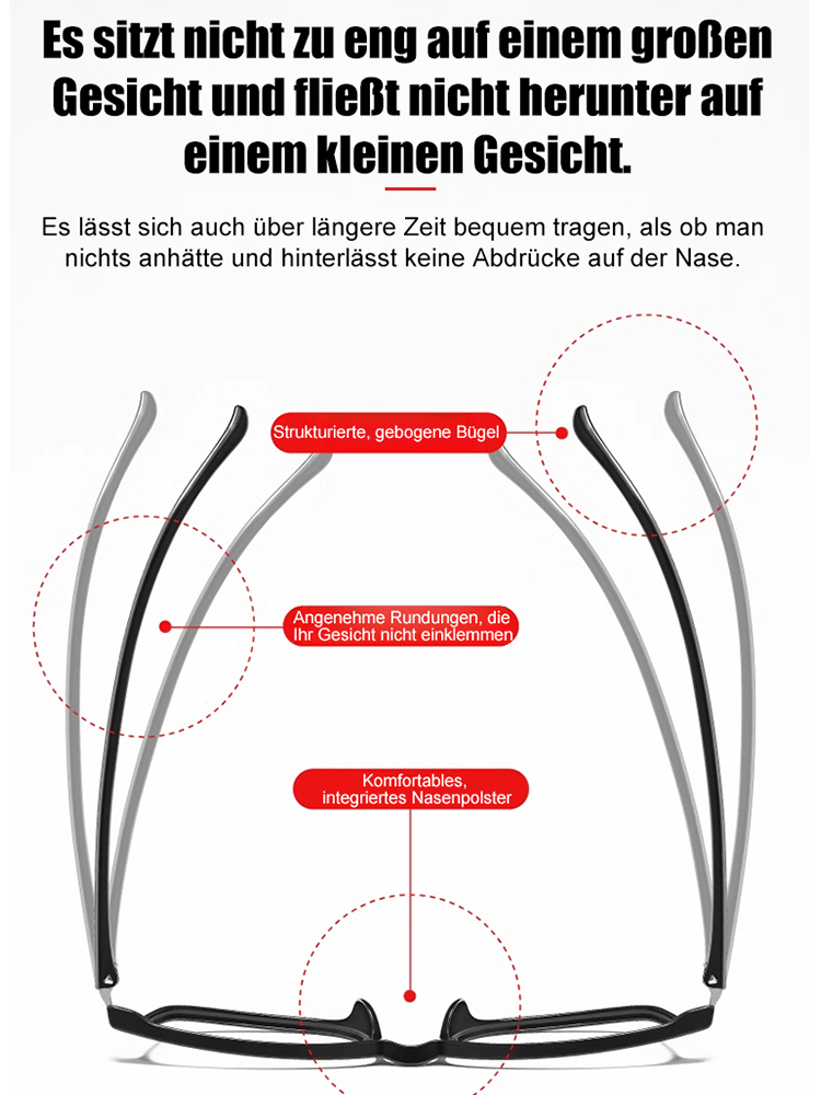 Unisex-Antibeschlag-Smart-Zoom-Brille für Alterssichtigkeit