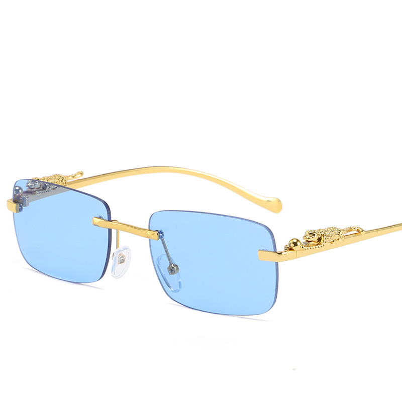 Neu Cheetah Rimless Sonnenbrille