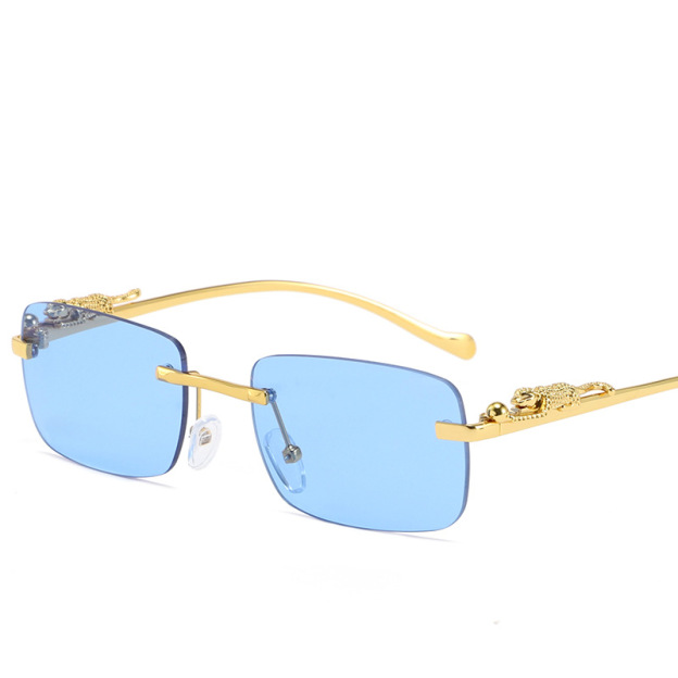 Neu Cheetah Rimless Sonnenbrille