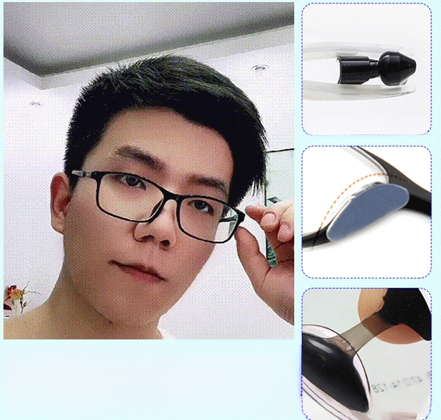 Schmetterlingsförmige Anti-Rutsch Brille Nasenpad