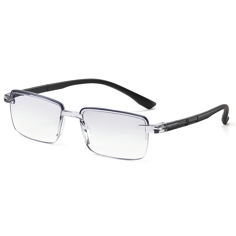 Rahmenlose quadratische Zoom-Lesebrille