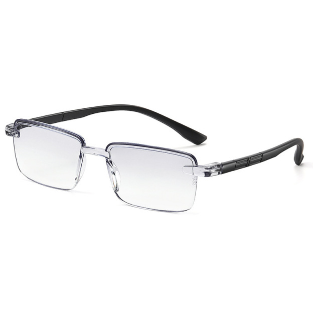Rahmenlose quadratische Zoom-Lesebrille
