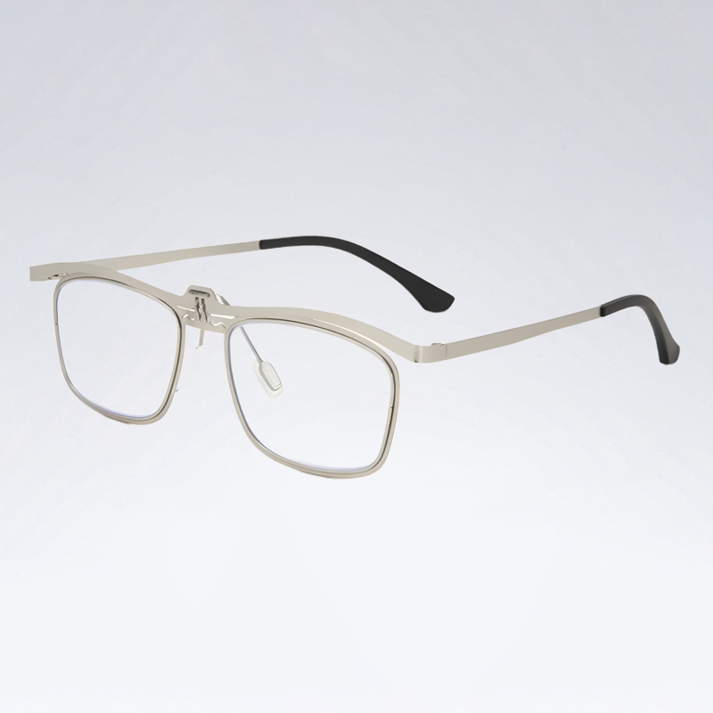 Retro eckige Klappbrille für Altersweitsichtigkeit