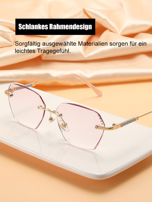 Diamant-Lesebrille mit automatischem Zoom