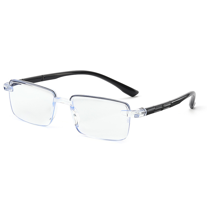 Rahmenlose quadratische Zoom-Lesebrille