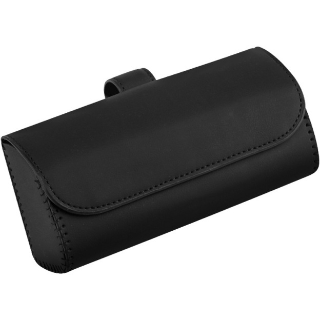 Car glasses case hanging sun visor car sunglasses storage bill card holder car leather glasses case