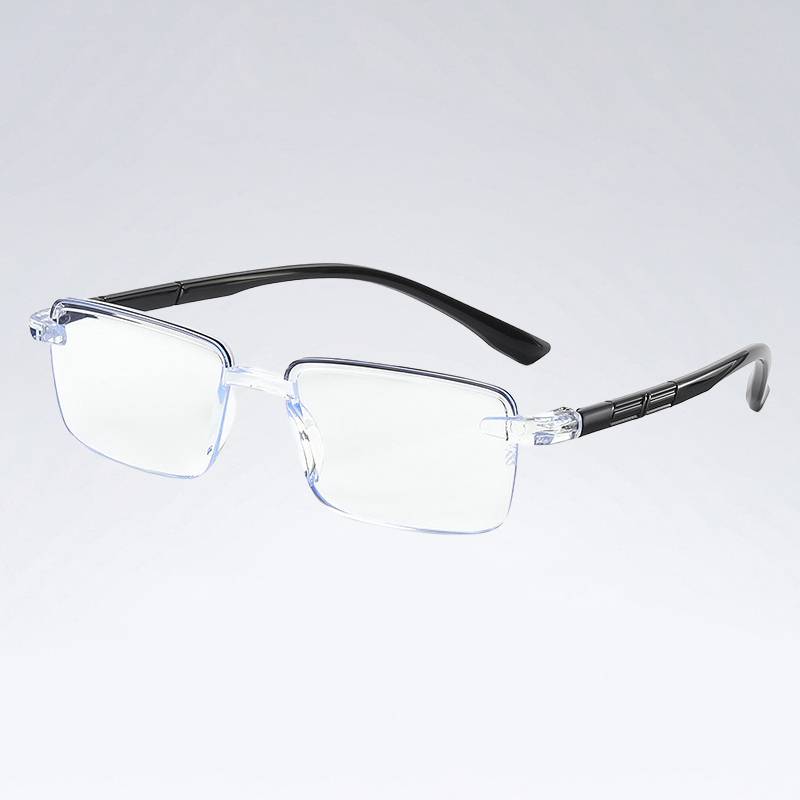 Rahmenlose quadratische Zoom-Lesebrille