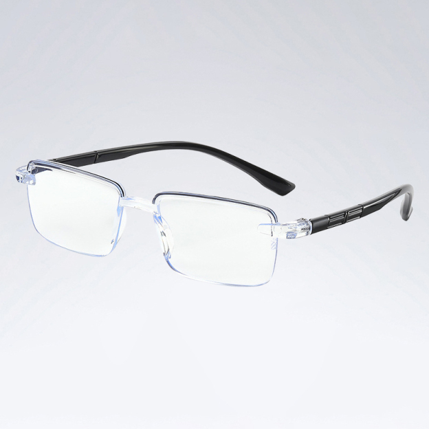 Rahmenlose quadratische Zoom-Lesebrille