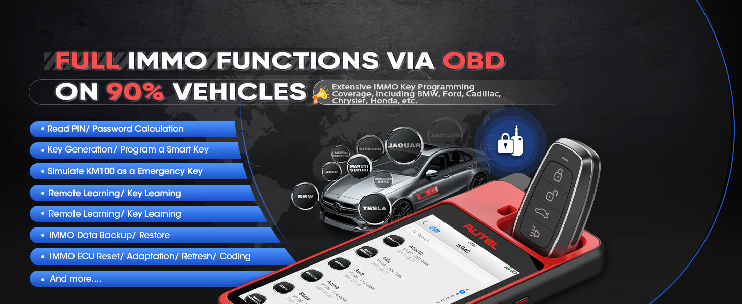 autel km100 immo function