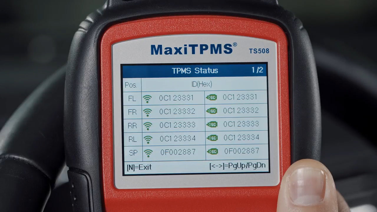How Do I Relearn New TPMS Sensors - Using MaxiTPMS TS508