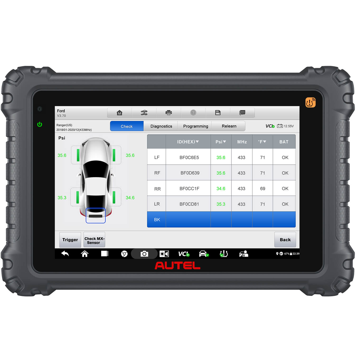 Aute MaxiCOM MK906 Pro-TS TPMS Service
