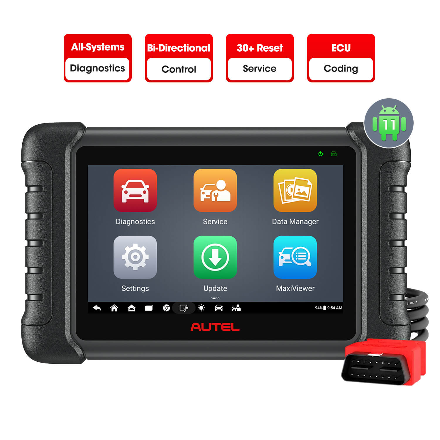 Autel MaxiDAS DS808S UK/EU | Active Test| Bi-Directional Control | Oil Reset, EPB, SAS, DPF, BMS, Injector Coding