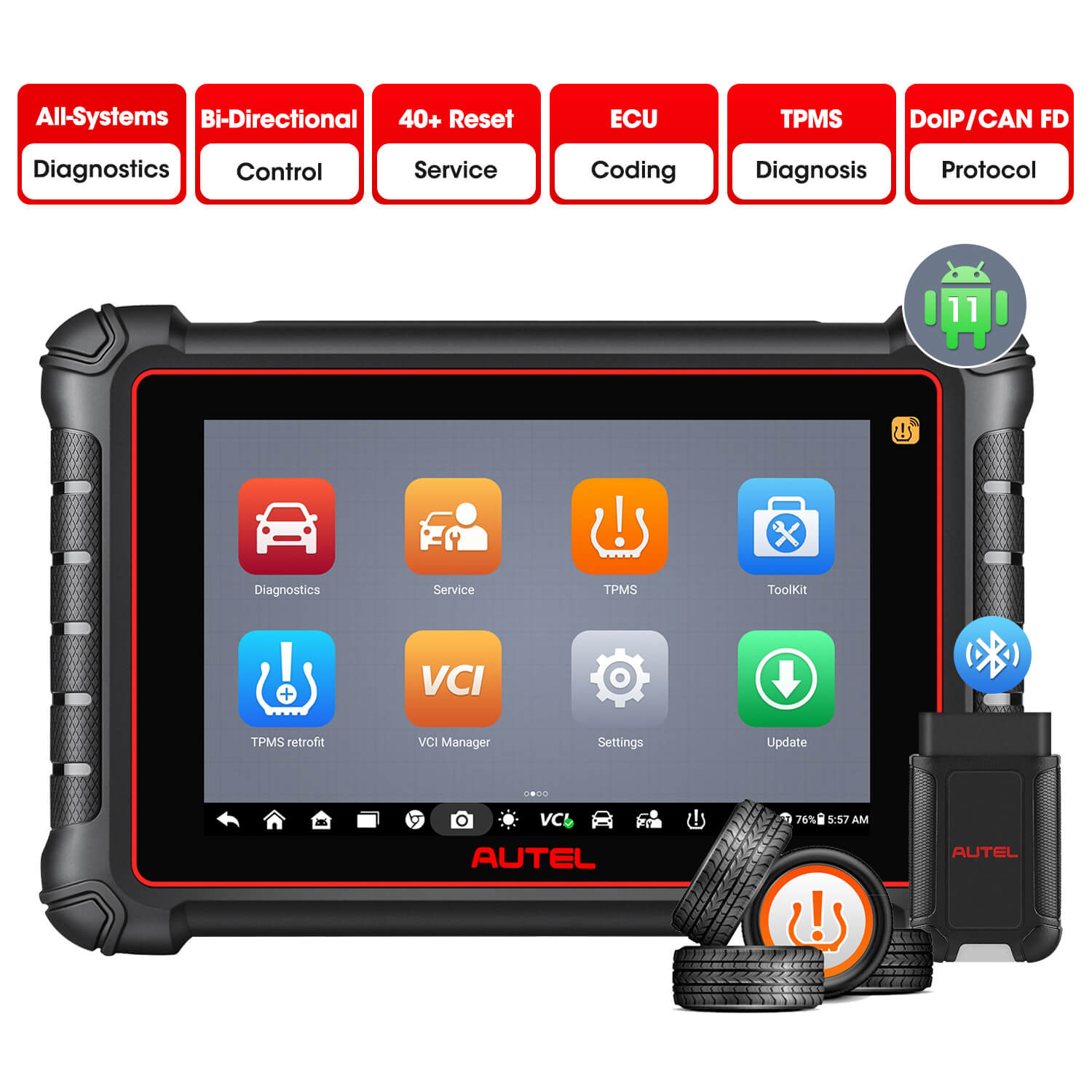 [Free 4 MX Sensors] Autel MaxiPro MP900-TS| Upgraded Version of MP808TS | Complete TPMS Diagnostic | 2024 Newest Released
