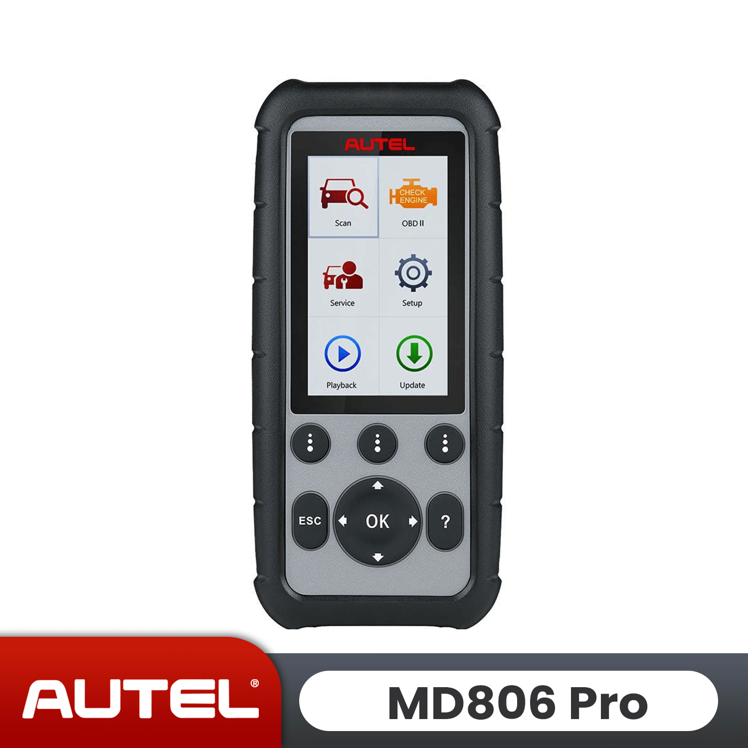 Autel MaxiDiag MD806 Pro | Same as MD808 Pro | Upgraded Version of  MD806 | Full System Diagnostics | Most 7 Special Services | DTC Lookup | Data Playback/Print