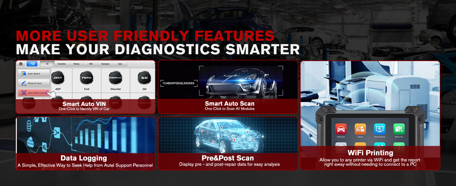 The Autel MK908 II sevice function