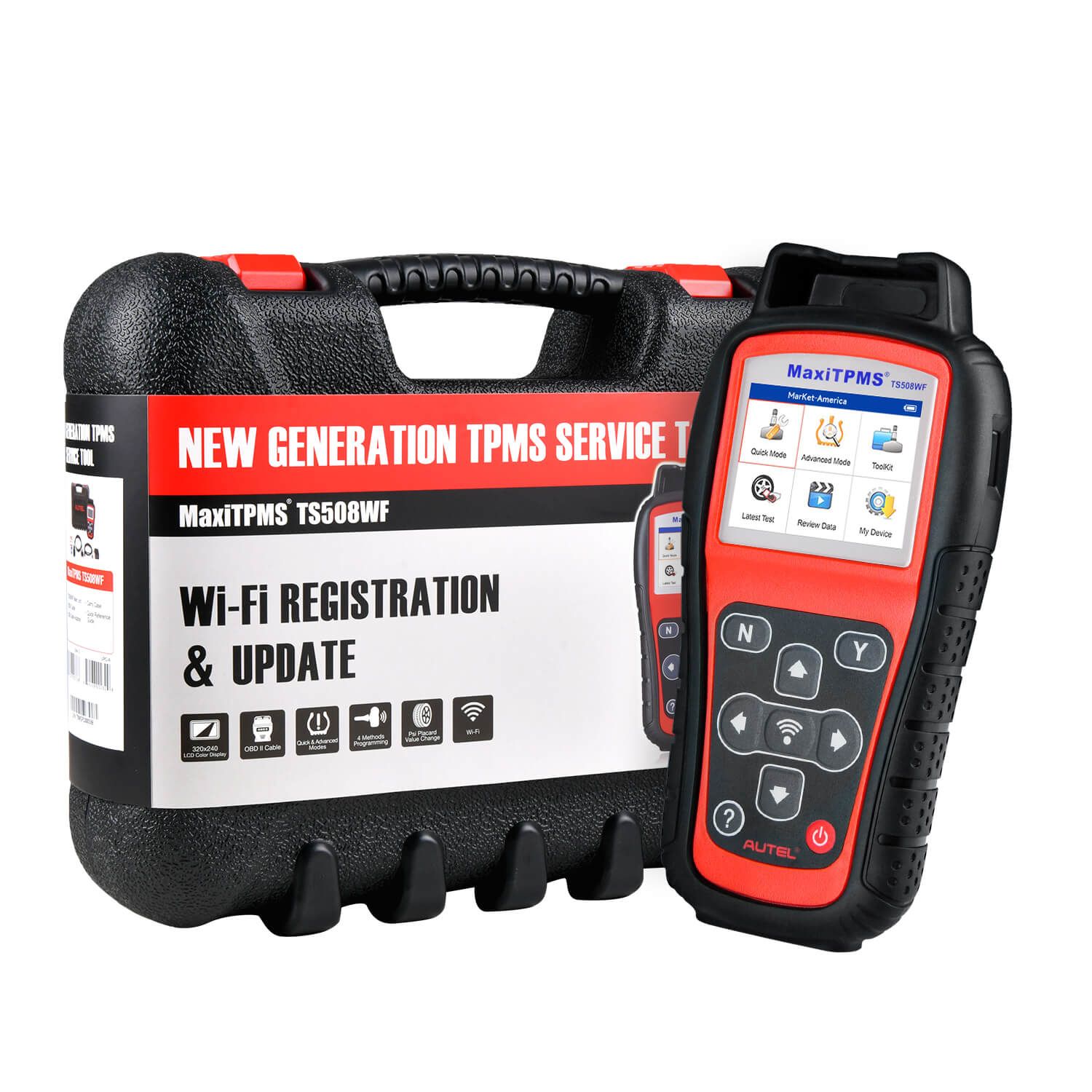 Autel MaxiTPMS TS508 WF | Upgraded Version of TS508 | Program MX-Sersors | Activate/Relearn Sensor | Read/Clear TPMS DTCs