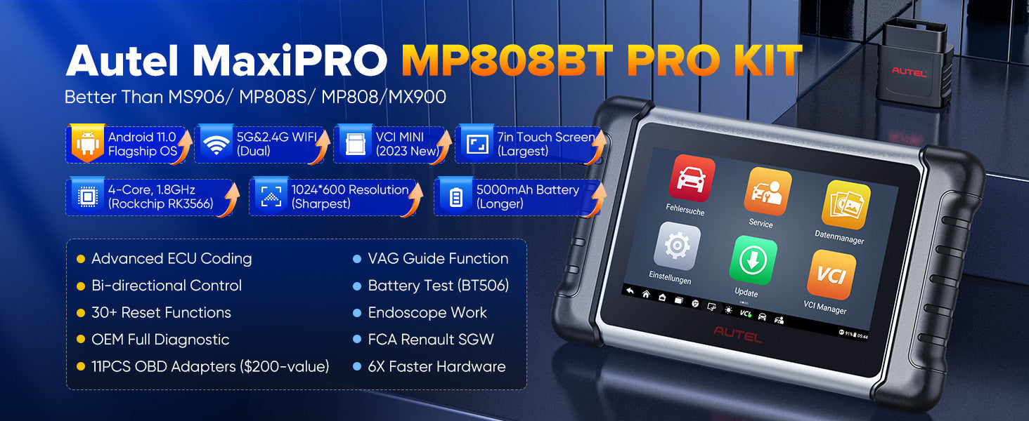 Autel MaxiPRO MP808BT PRO Scanner