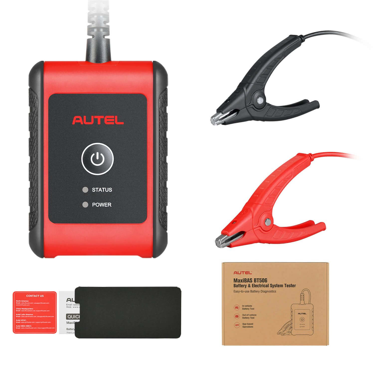 Autel MaxiBAS BT506 Car Battery Tester package list