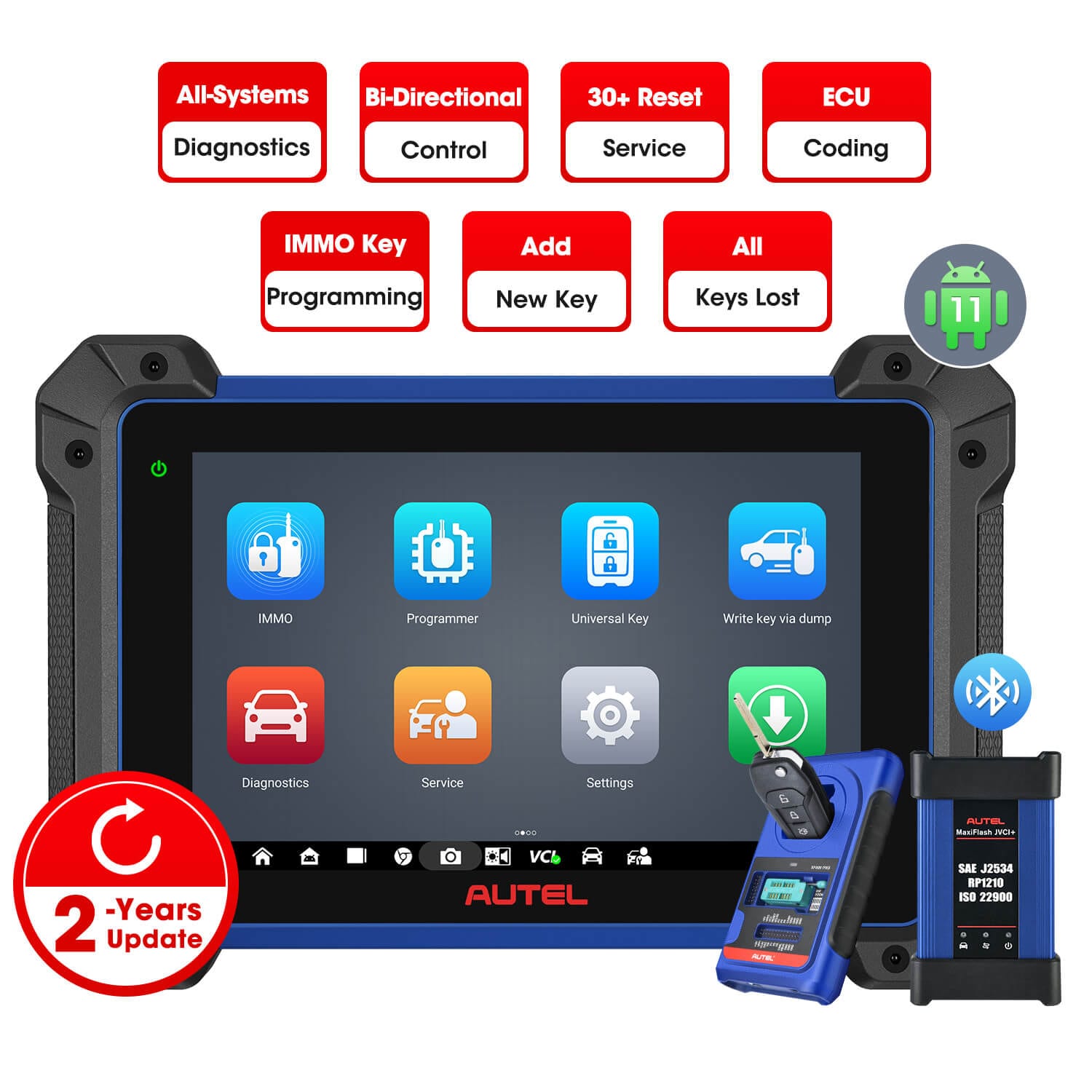 [2 Years Subscription] Autel MaxiIM IM608 Pro II /IM608S II Key Programming Tool | Upgraded Version of IM608 Pro | Add Keys | All Keys Lost | Read Password | Remote Learning | All Systems Diagnostics | 31+ Reset Services