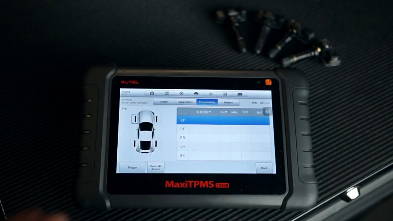 Autel TS508 & TS608 - MX 1-Sensor TPMS Batch Programming Feature