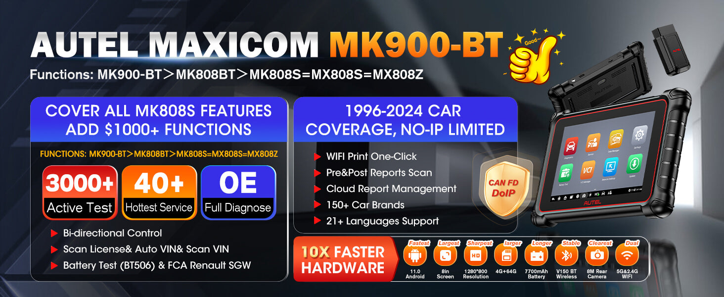 autel mk900-bt features