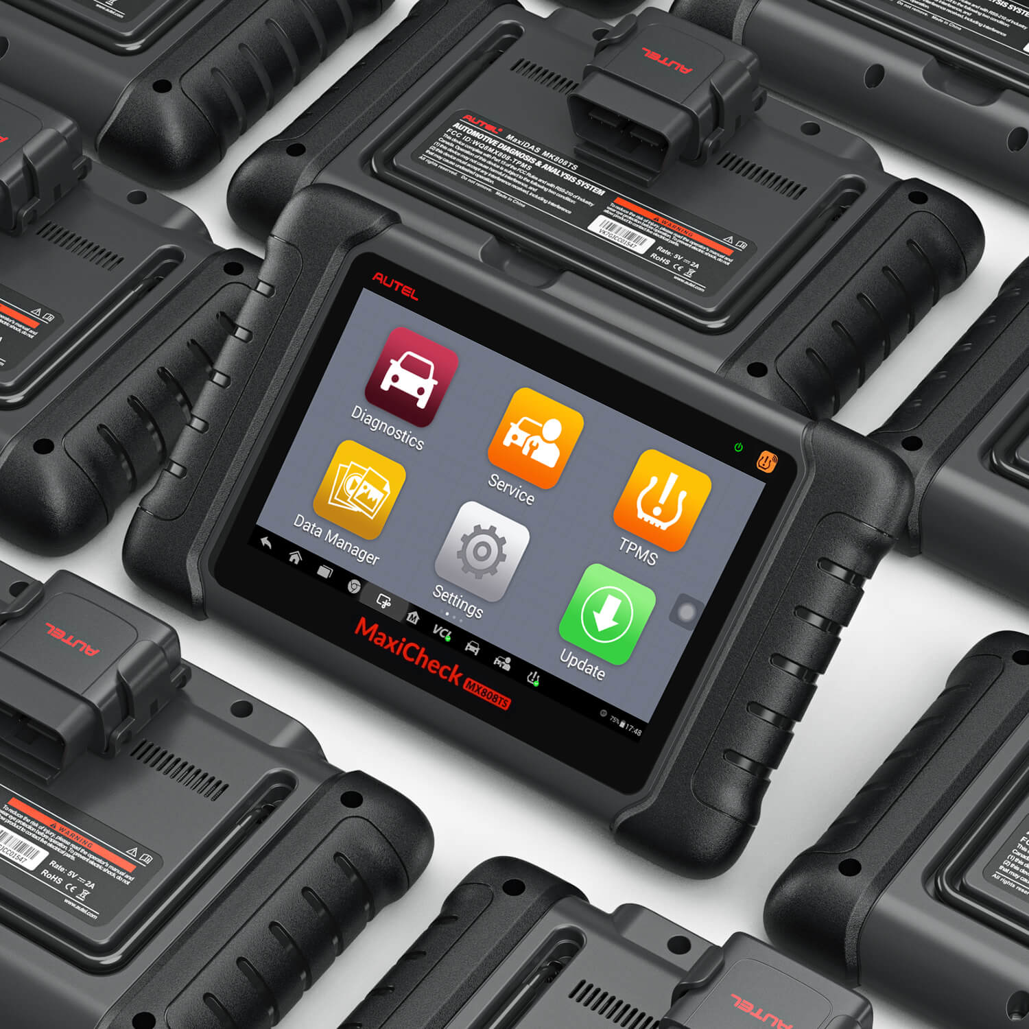 [Free 4 MX Sensors] Autel MaxiCheck MX808TS | Same as MK808TS | Complete TPMS Sensor Programming | OE-Level All Systems Diagnosis | 30+ Special Reset Services | Bi-Directional Control(Active Test)