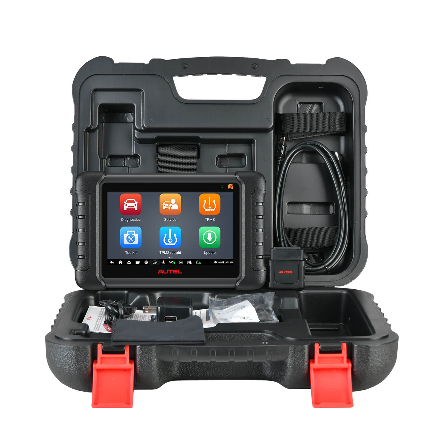 Autel Maxicheck MX808S TS UK/EU | 2023 Upgraded Version of MX808TS | Complete TPMS Diagnostic & OBD2 Diagnostic package box