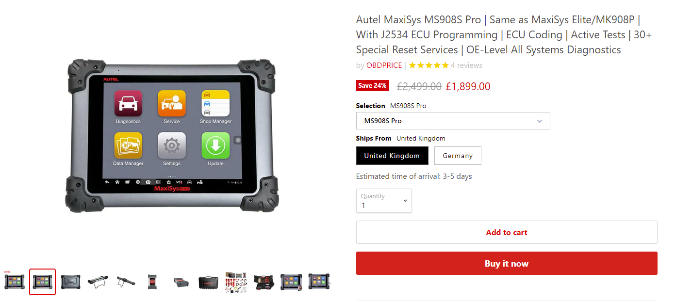 autel maxisys ms908s pro