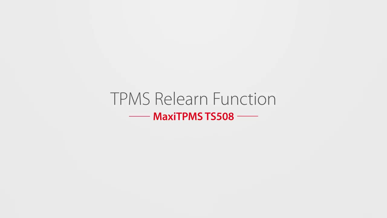 How Do I Relearn New TPMS Sensors - Using MaxiTPMS TS508