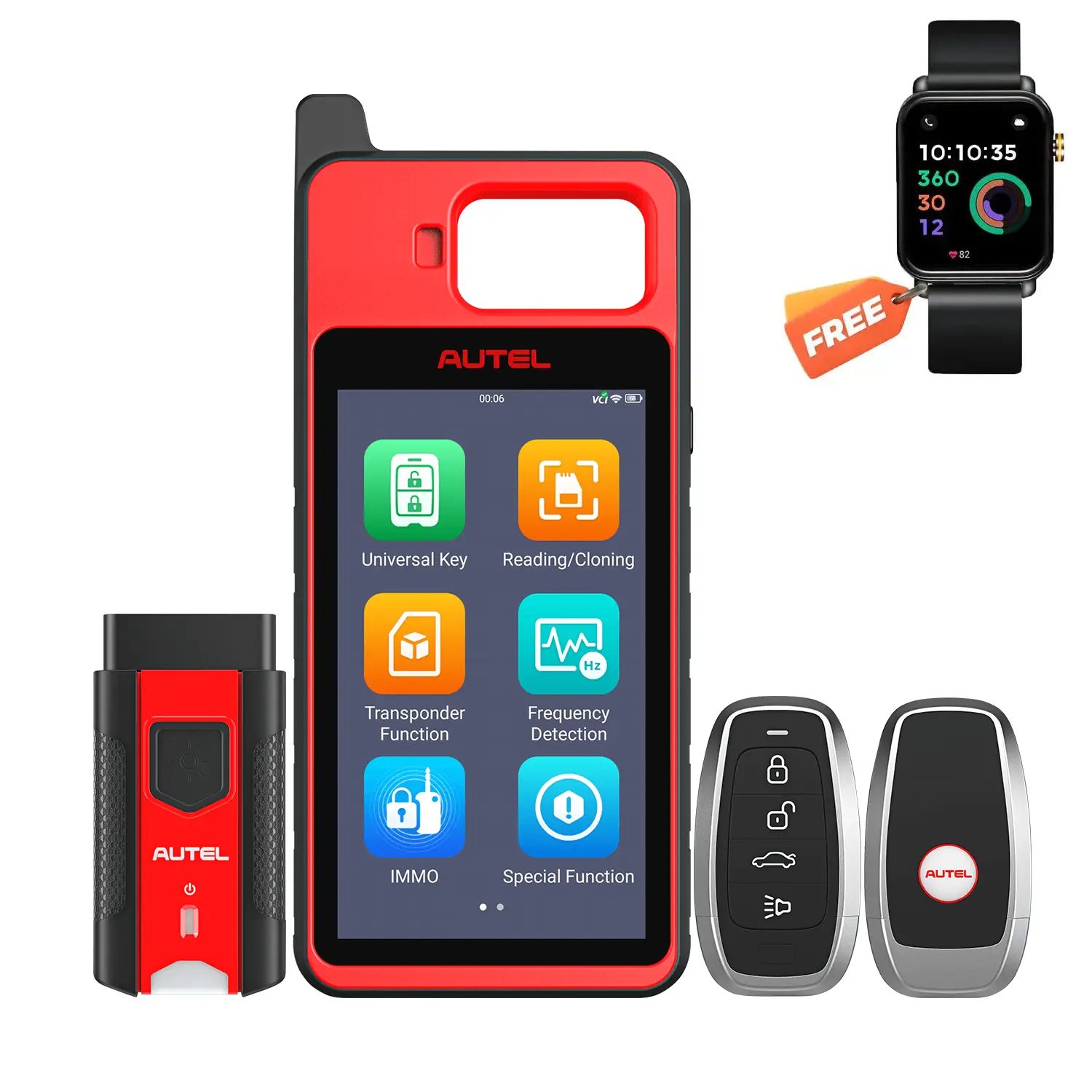 Autel MaxiIM KM100/KM100X/KM100E | Universal Key Generator | IMMO Learning via OBD | Program the Autel IKEY | IMMO Programming | Including BMW, Volkswagen, Toyota, Honda, and General Motors