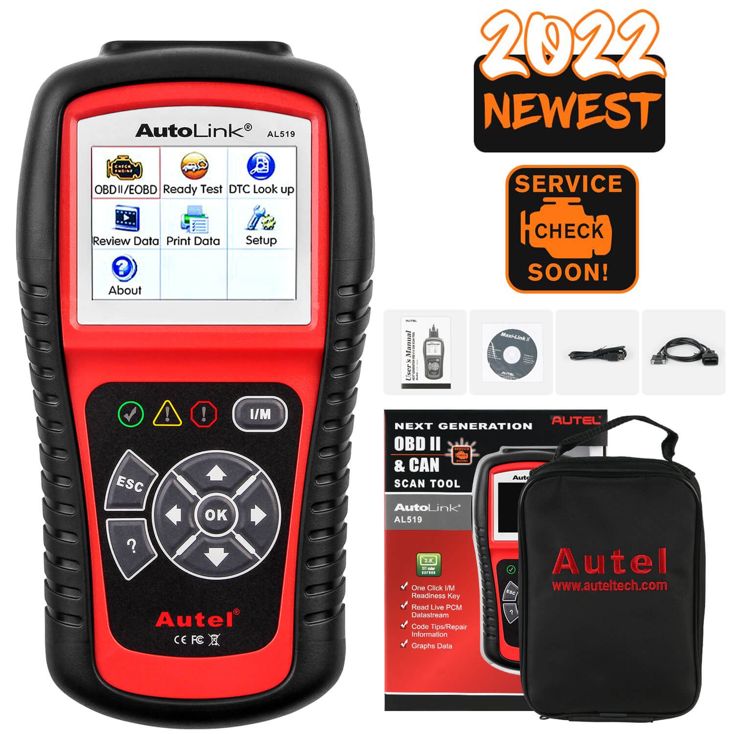Autel AutoLink AL519 OBD2 Scanner main feature