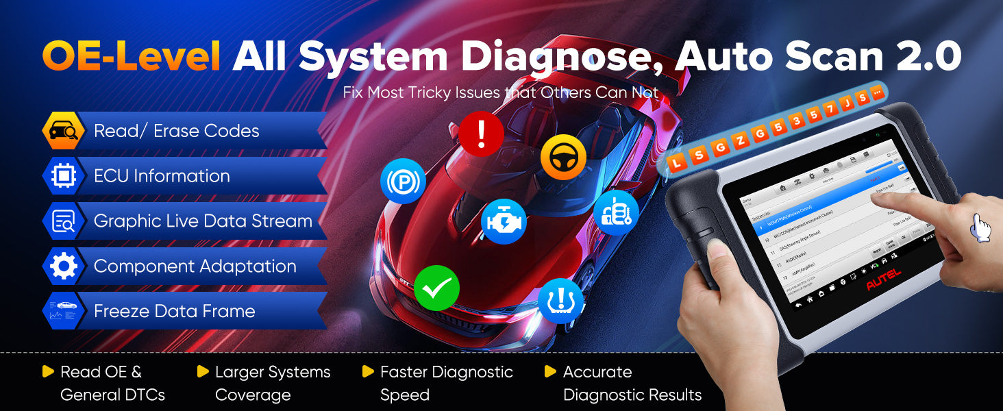 Autel MaxiPRO MP808BT full obd2 test