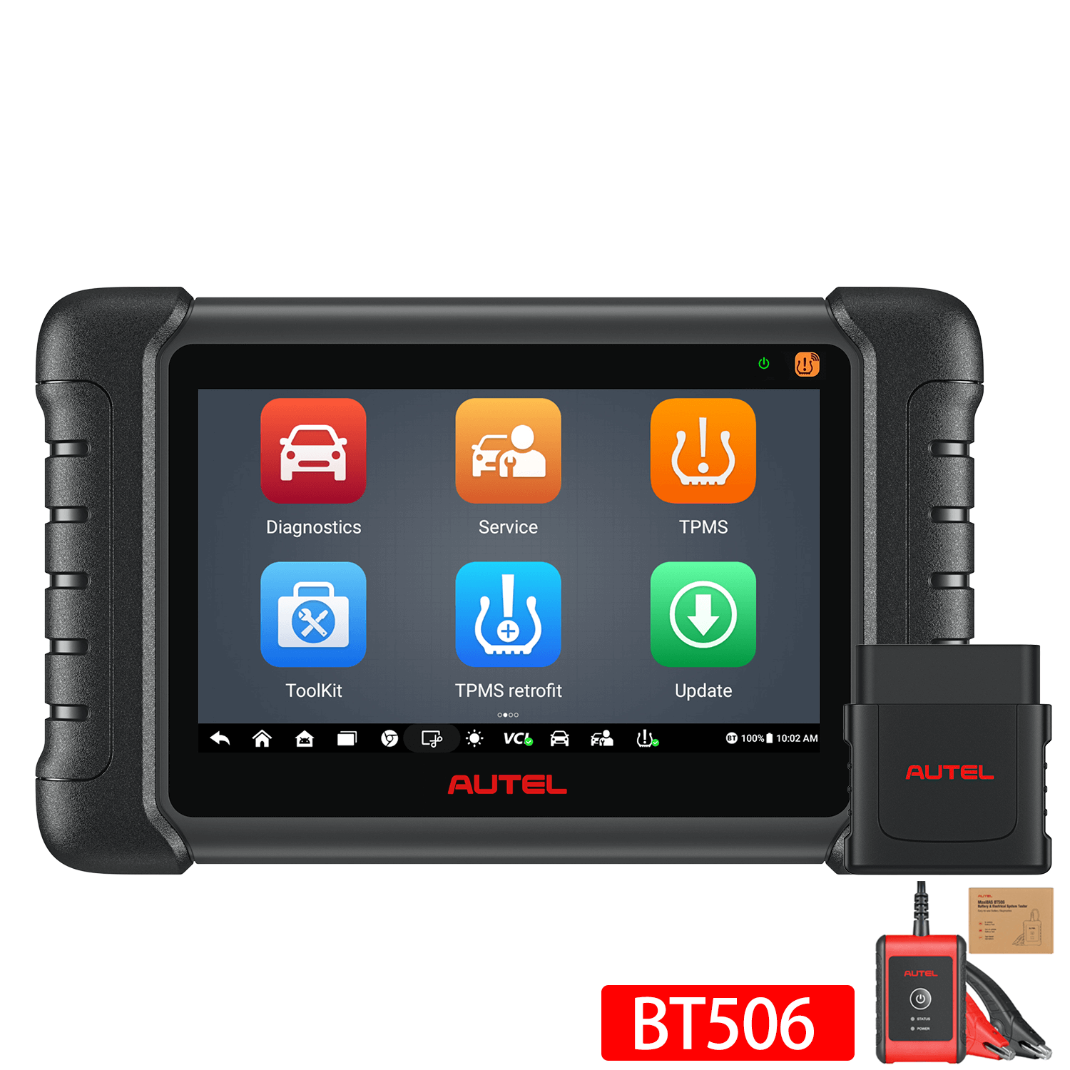 Autel Maxicheck MX808S TS UK/EU | 2023 Upgraded Version of MX808TS | Complete TPMS Diagnostic & OBD2 Diagnostic with bt506