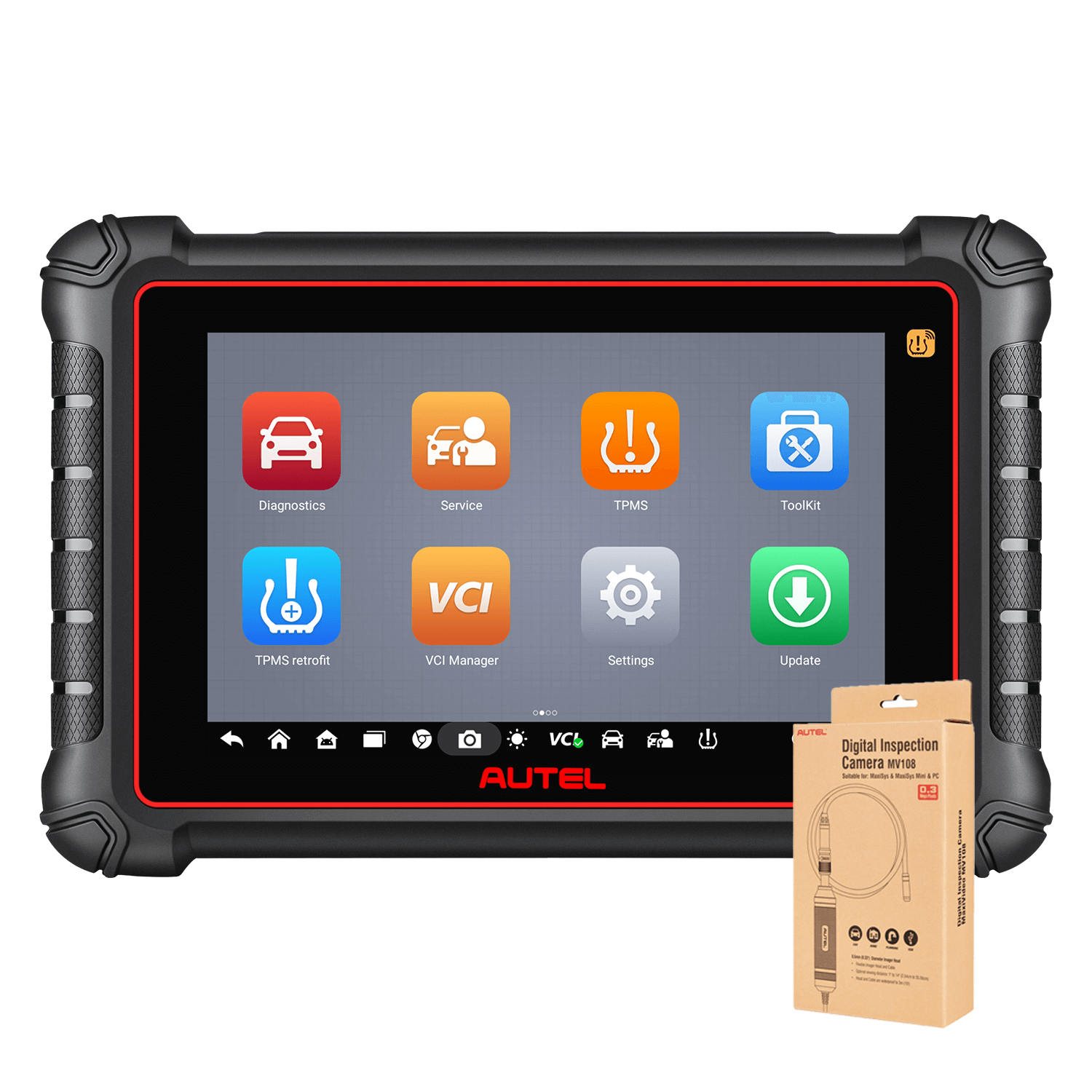 Autel MaxiCOM MK900-TS UK/EU | 2025 Upgraded Version of MX808S-TS | Complete TPMS Diagnostic & OBD2 Diagnostic