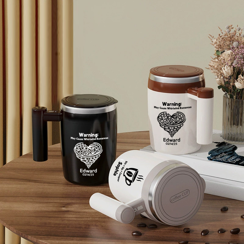400ml Custom MagStir Pro Coffee Cup, Rechargeable Magnetic Stirring Mug, MagStir Pro Lazy Cup, Best Gift for Father's Day, Mother's Day, Anniversary