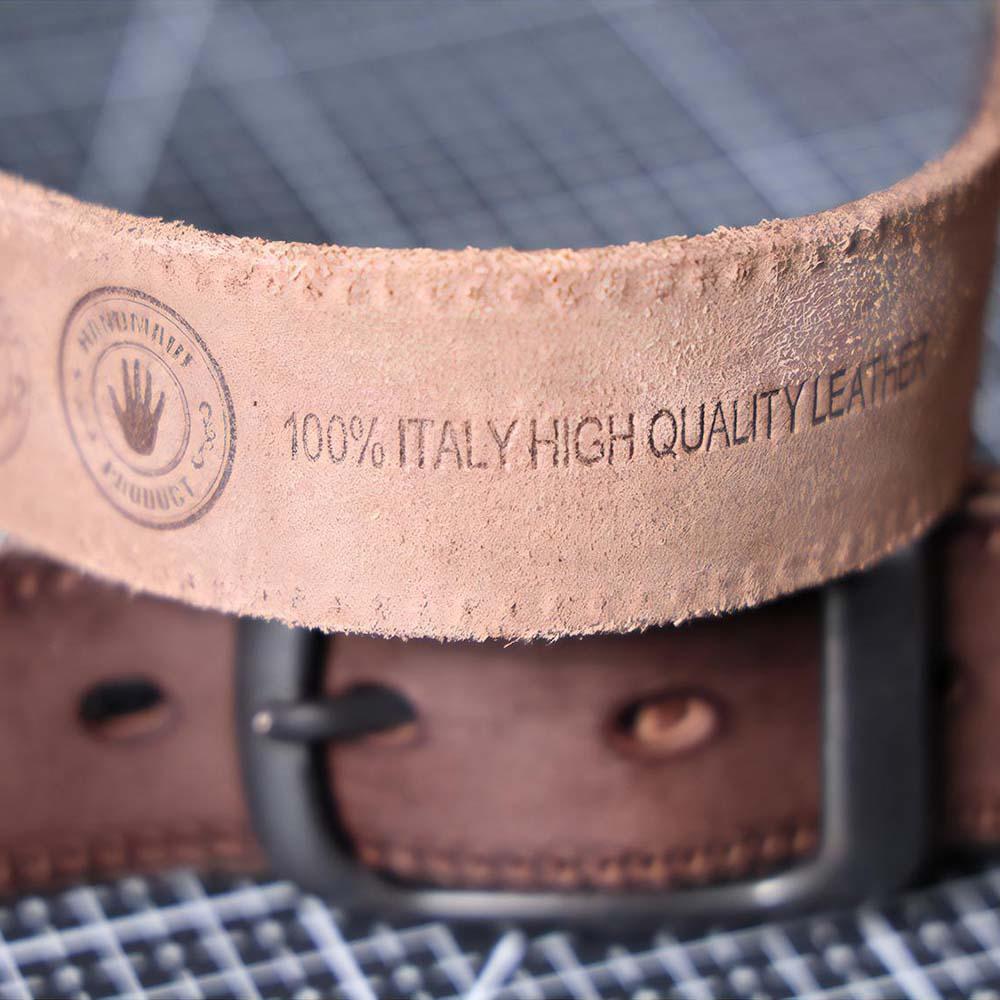 Handmade Black Full Grain Leather Belt for Men | Retro Alloy Buckle – Classic Casual & Formal Belt