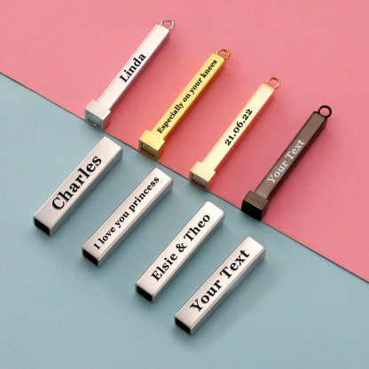 The Secret Heart Locket, Custom Name Hidden Pendants, Personalised Secret Message Necklace, Double Retractable Rope Choker Bar, Personalized Necklace For Boyfriend, Girlfriend, Husband, Wife